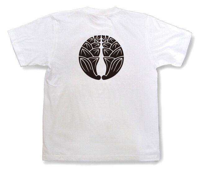 家紋Tシャツ「抱き茗荷」（半袖）