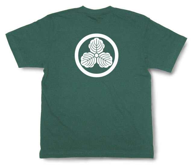 家紋Tシャツ「丸に三つ柏」（半袖）