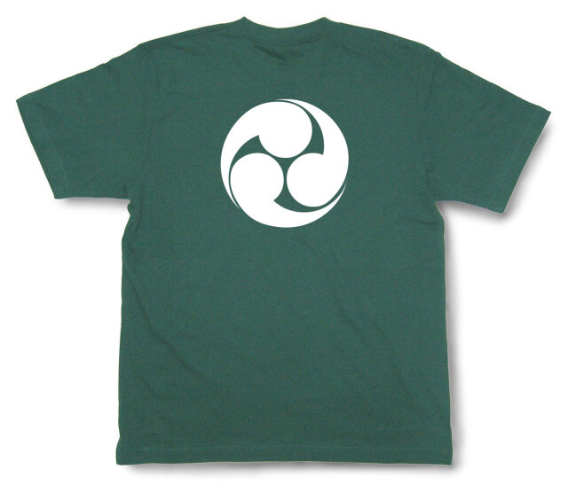 家紋Tシャツ「左三つ巴」（半袖）