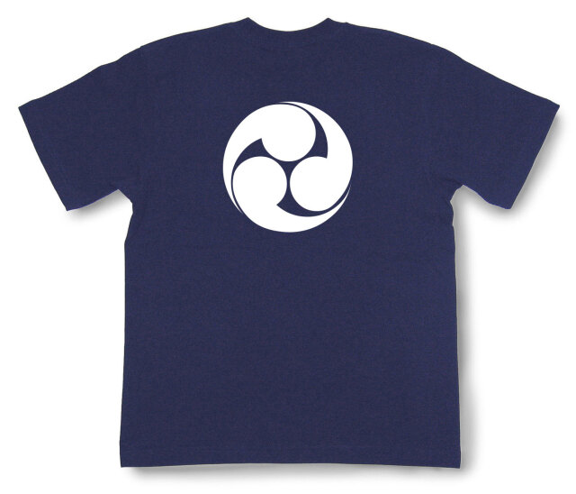 家紋Tシャツ「左三つ巴」（半袖）