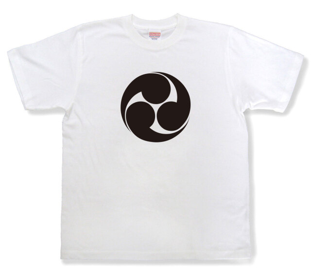 家紋Tシャツ「左三つ巴」（半袖）