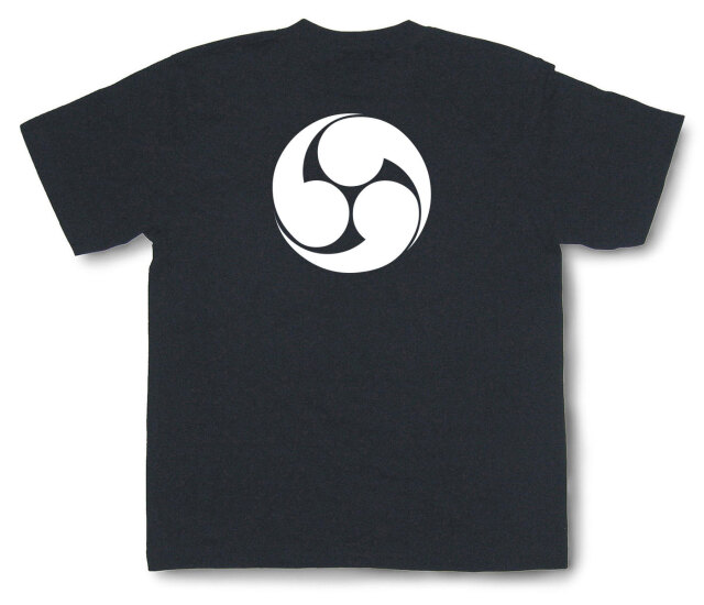 家紋Tシャツ「右三つ巴」（半袖）