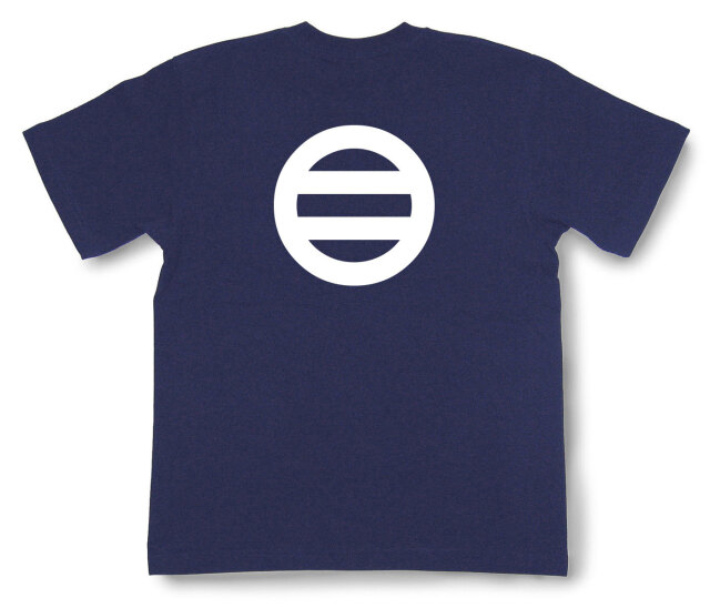 家紋Tシャツ「丸に二つ引き」（半袖）