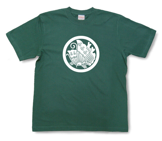 家紋Tシャツ「丸に揚羽蝶」（半袖）