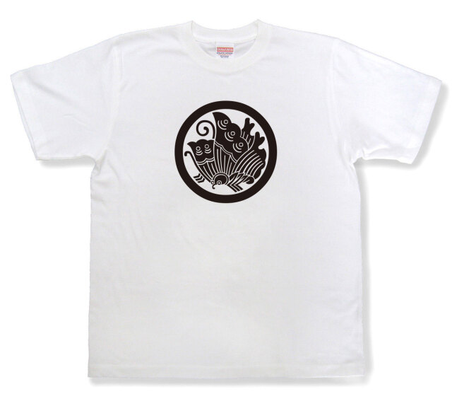 家紋Tシャツ「丸に揚羽蝶」（半袖）