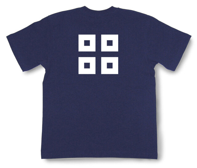 家紋Tシャツ「七つ割り平四つ目」（半袖）