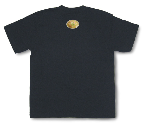 脱力系文字Tシャツ「豚骨派」ブラック3