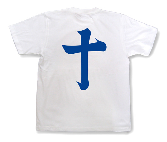 戦国武将Tシャツ・島津義弘「十」ホワイトB