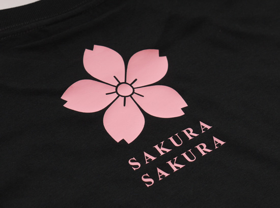 和柄Tシャツ「さくら桜」