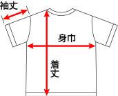 和風Tシャツ販売【和組】Tシャツサイズ表