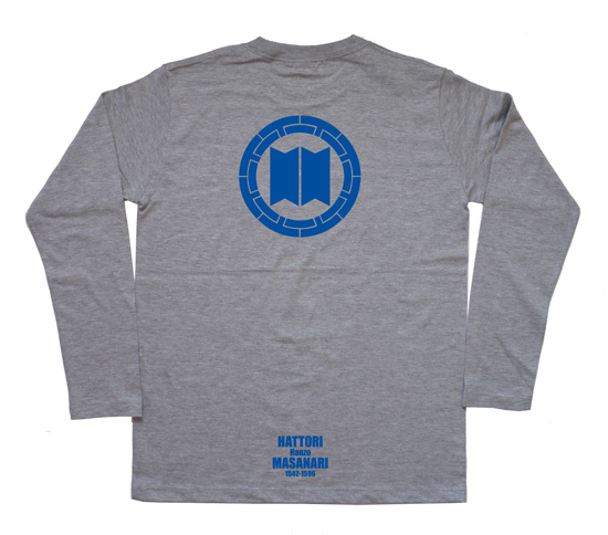 戦国武将家紋Tシャツ（長袖）「服部正成（服部半蔵）」