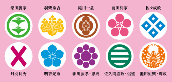 戦国武将Tシャツ・織田軍団「TEAM ODA」（薄紅梅）