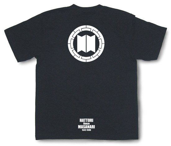 戦国武将家紋Tシャツ「服部正成（服部半蔵）」